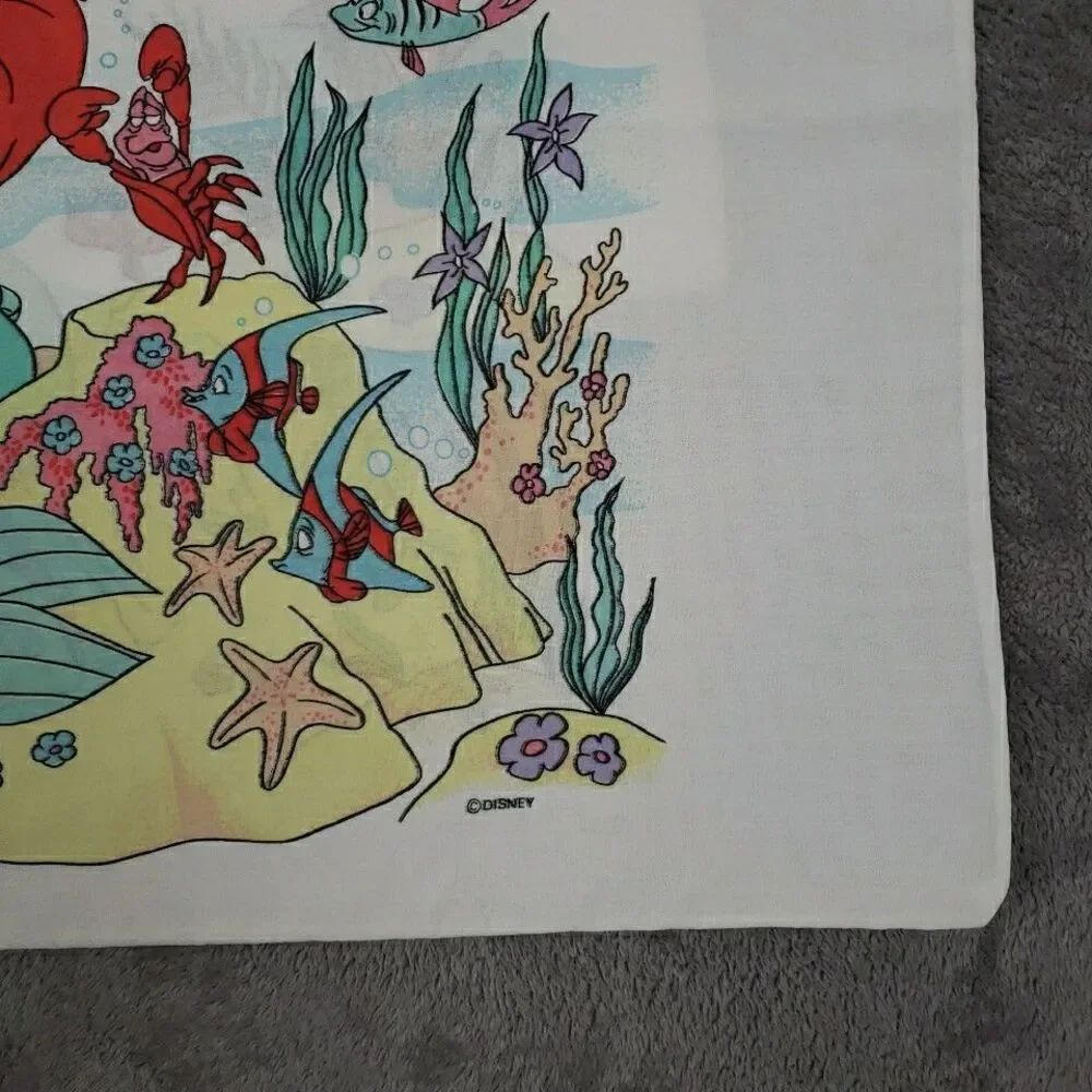 2 Vintage Disney Little Mermaid Standard Pillow Case 20